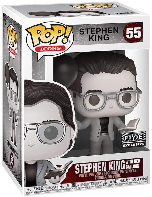 Stephen King avec ballon rouge Exclu Funko 52236 Pop! Vinyle #55