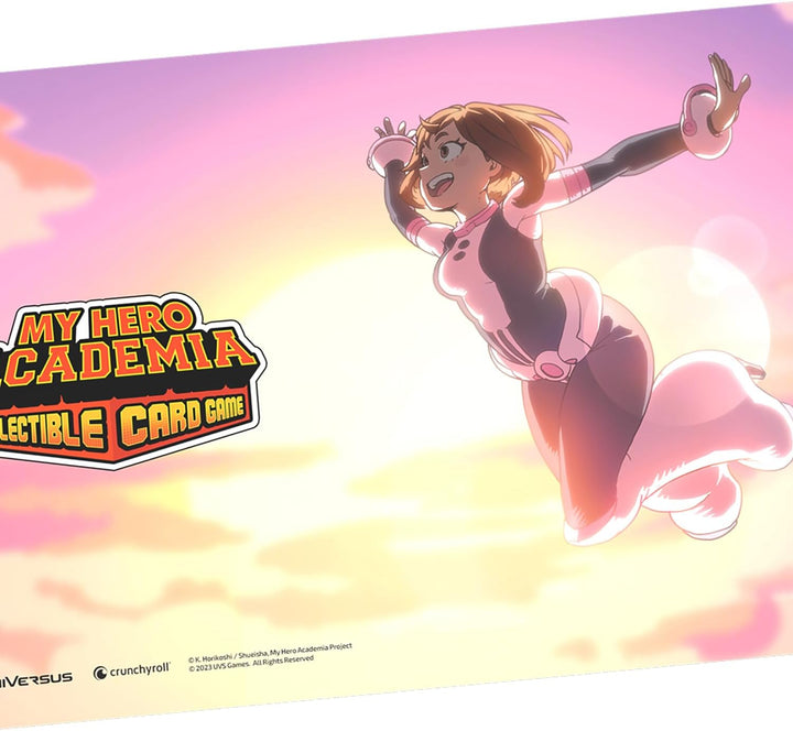 UVS Games My Hero Academia Collectible Card Game Jet Burn Ochaco Uraraka Playmat