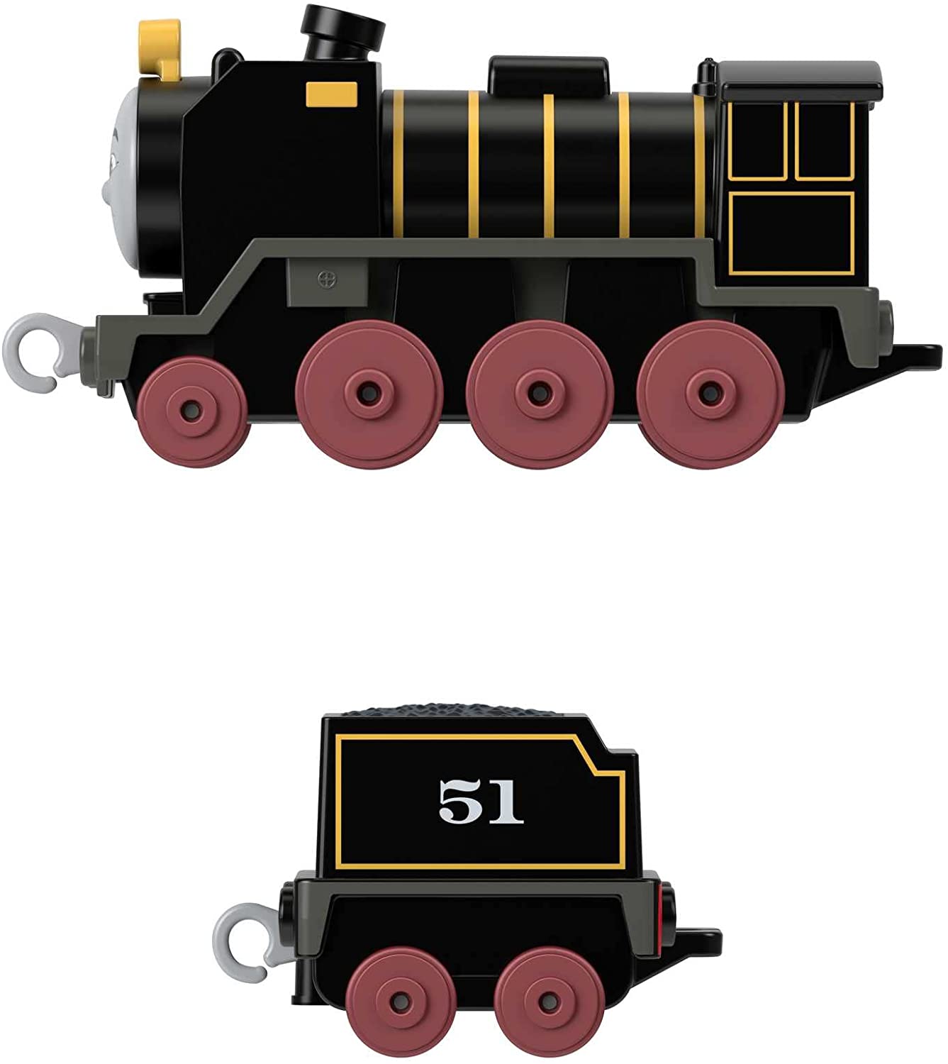 Fisher-Price Thomas & Friends Hiro Die-Cast Push-Along Train Engine with Tender - Ages 3+ 4