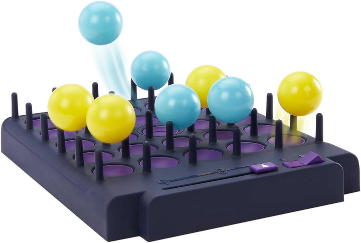 BOUNCE-OFF POP-OUT Party Game for Family, Teens, Adults with 16 balls, 20 Challenge Cards