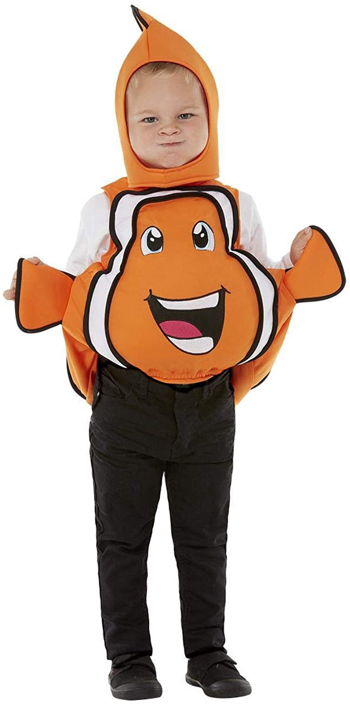 Smiffys Unisex Kids Smiffys Toddler Clown Fish Costume Smiffys Toddler Clown Fish Costume