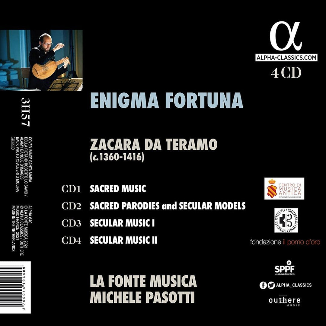 Zacara da Teramo: Enigma Fortuna (Complete Works) [Audio CD]