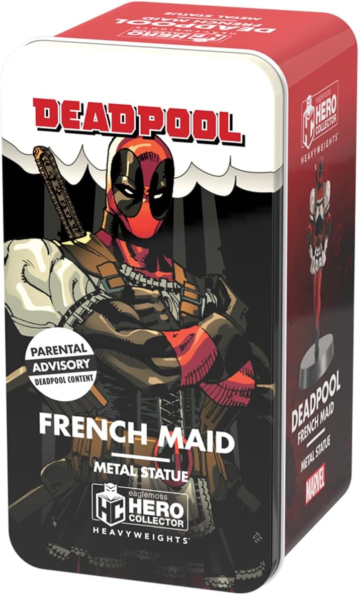 Eaglemoss Collections Marvel - Deadpool as a French Maid Marvel Comics Figurine