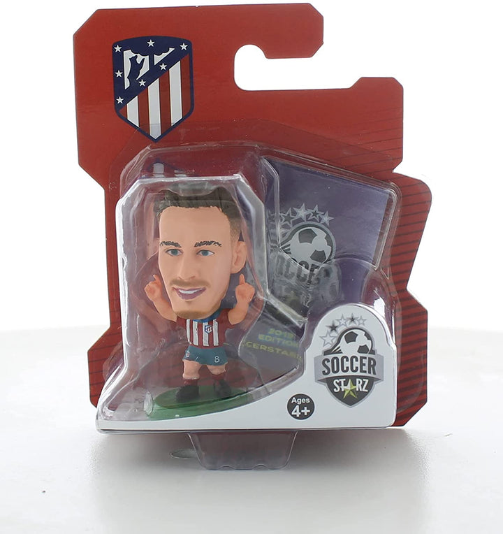 SoccerStarz SOC1094 Atletico Madrid Saul Niguez Home Kit Figurines Classiques