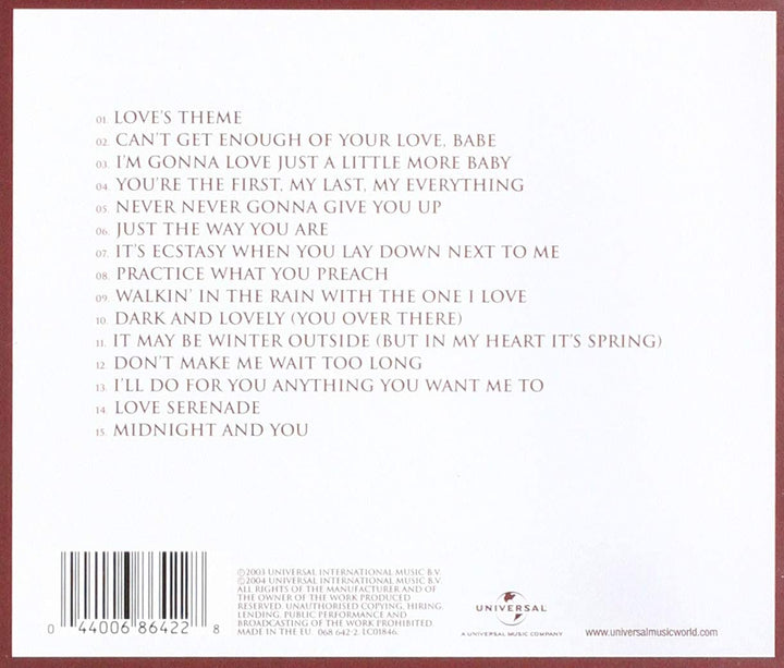 Barry White - Love Songs [Audio CD]