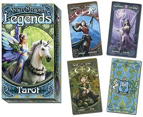 Fournier Anne Stokes Legends Tarot Cards 12cm Blue