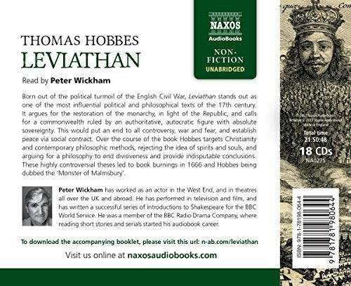 Hobbes: Leviathan [Peter Wickham] [Naxos Audiobooks: NA0275] - [Audio CD]