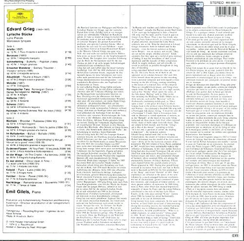 Emil Gilels - Grieg: Lyric Pieces [Vinyl]