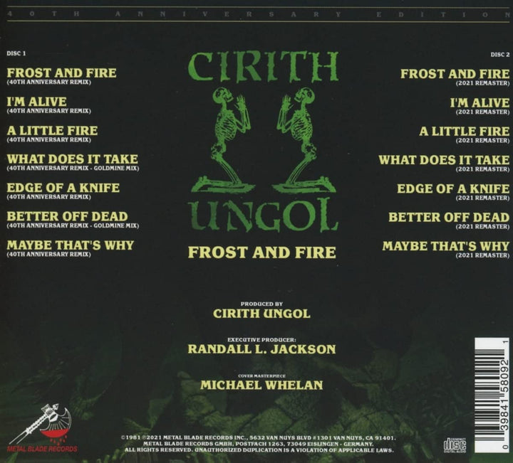Cirith Ungol - Frost & Fire (40th Anniversary Edition) [Audio CD]