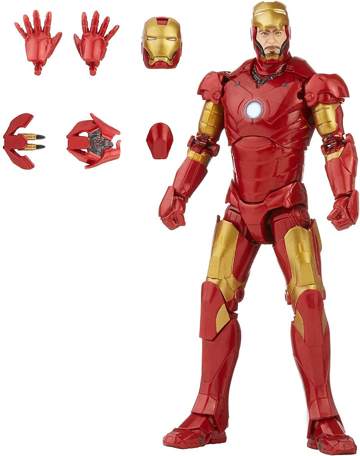 Hasbro Marvel Legends Series 15-cm-scale Action Figure Toy Iron Man Mark 3, Includes Premium Design and 5 Accessories