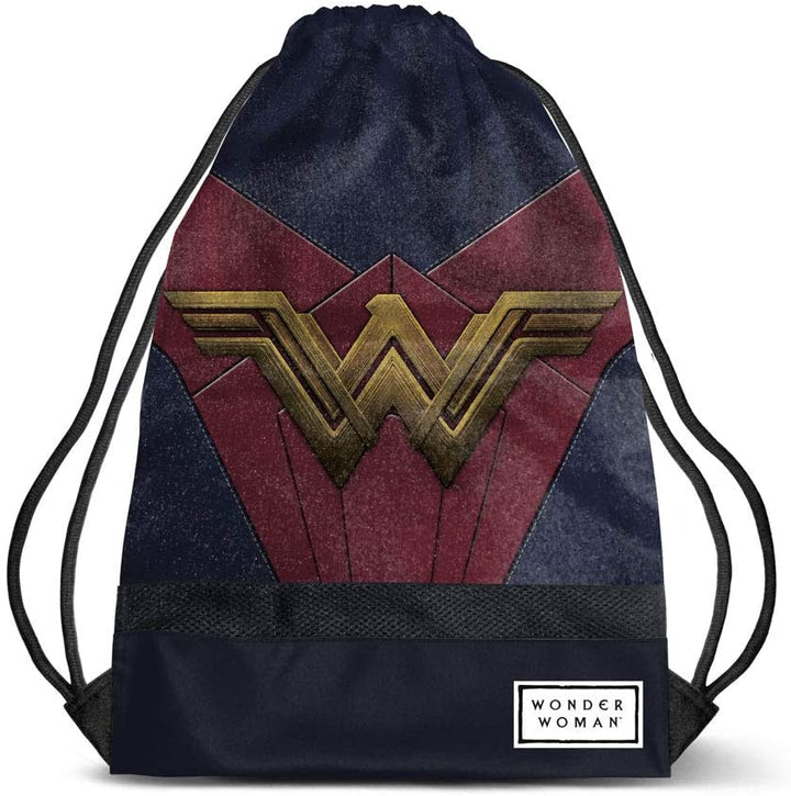 Karactermania Wonder Woman Emblem-Storm Drawstring Bag Drawstring Bag, 48 cm, Multicolour