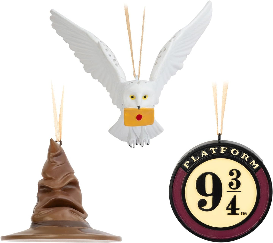Grupo Erik Harry Potter Christmas Ornaments | Set Of 3 - Sorting Hat & Platform