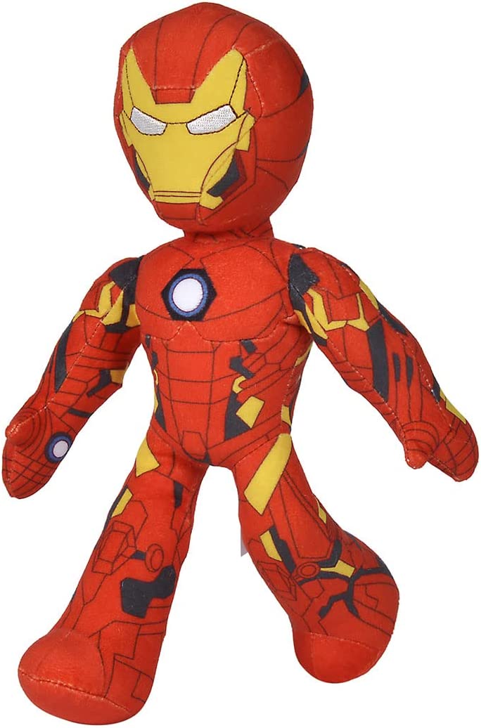 Simba Ironman 25 cm Disney Marvel Plush Toy with Articulated Interior Skeleton f