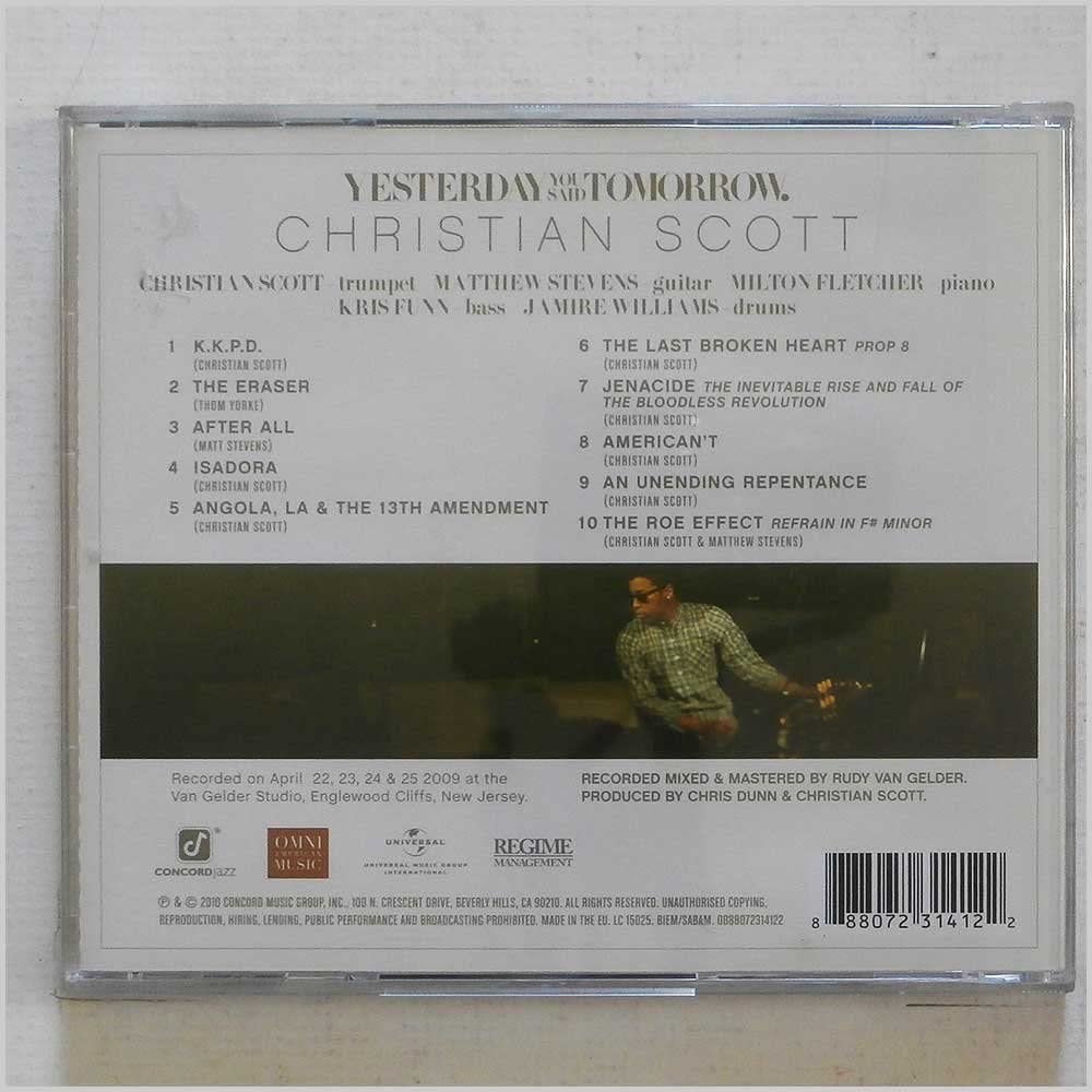 Christian Scott - YESTERDAY YOU SAID TOMORROW [Audio CD]