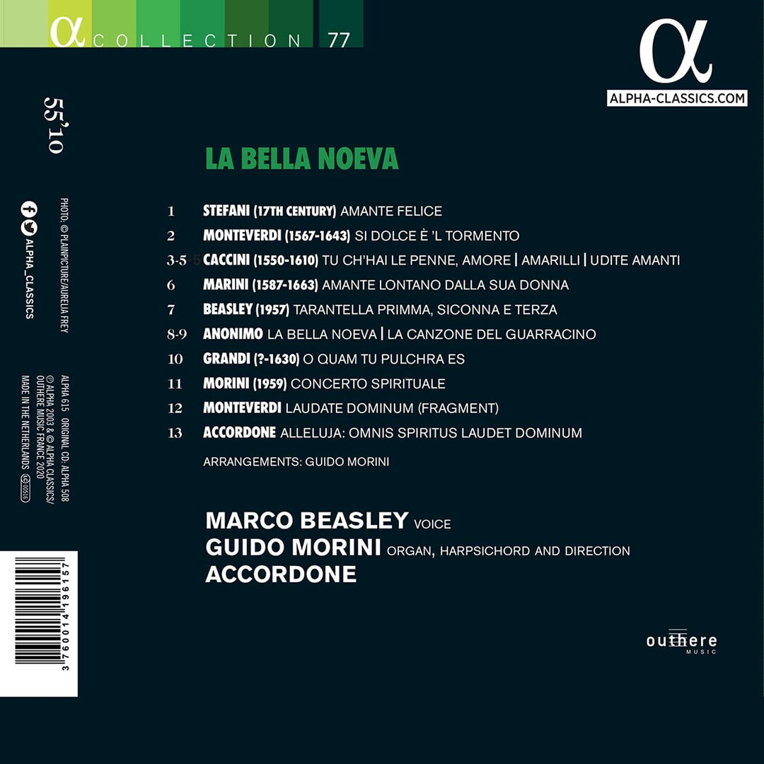 Marco Beasley - La Bella Noeva [Audio CD]