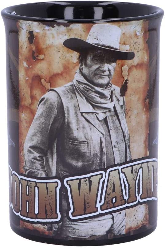 Nemesis Now John Wayne The Duke Gun Handle Drinking Mug, Brown, 16cm