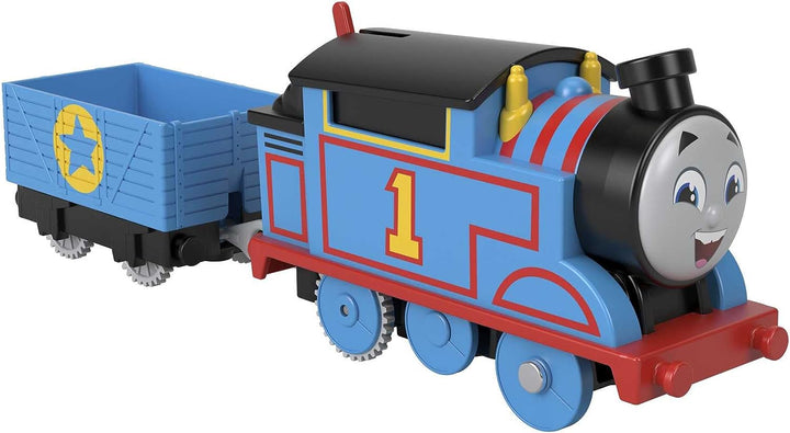 Thomas & Friends Motorized Toy Train Thomas Battery-Powered Engine with Cargo for Preschool Pretend Play