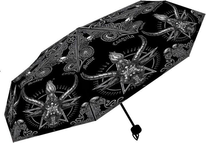 Nemesis Now Baphomet Umbrella, Black, 55cm