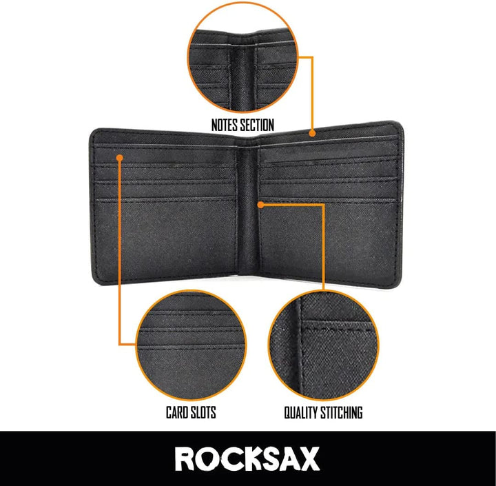 Rocksax Wallet Black Sabbath Logo Money Organiser 10cm x 11cm x 1cm – Officially