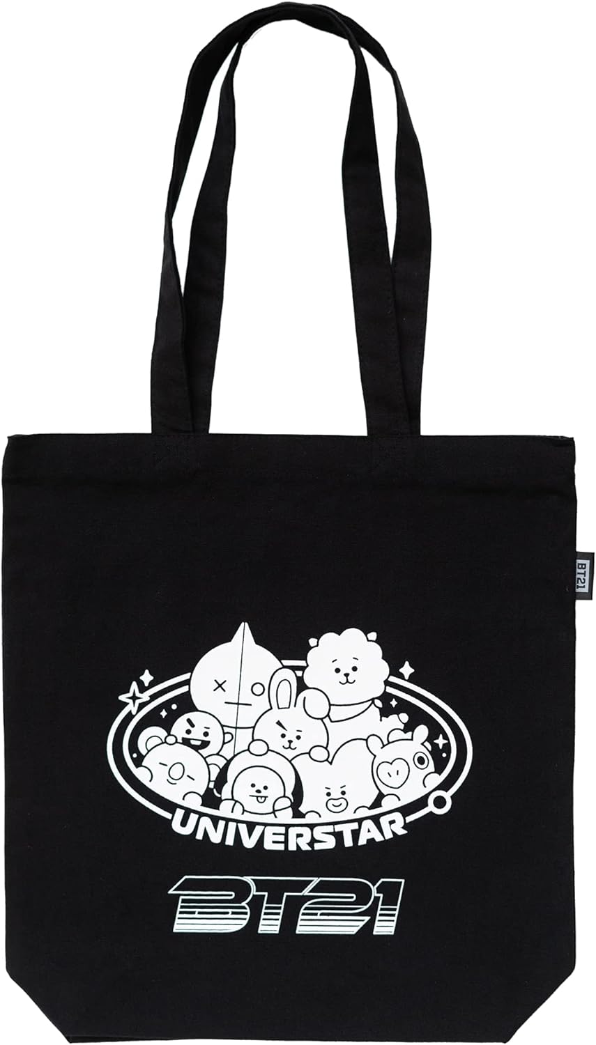 Grupo Erik BT21 Official Merchandise Cotton Tote Bag - Cotton Shopping Bag