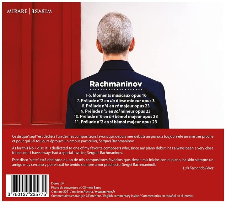 Perez, Luis Fernando - Rachmaninov: Oeuvres Pour Piano [Audio CD]