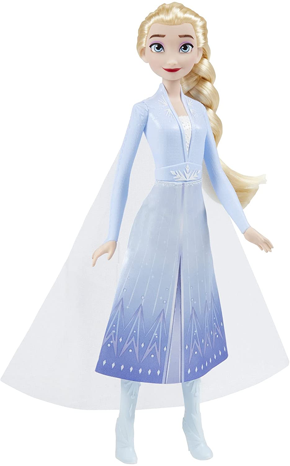 Disney F0796 2 Elsa Frozen Shimmer Poupée de mode, jupe, chaussures et longs cheveux blonds, jouet pour enfants de 3 ans et plus