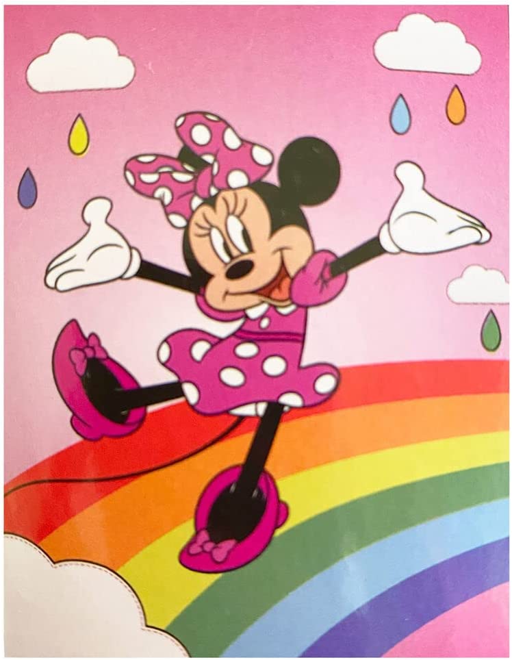 Minnie Mouse Fleece Blanket Rainbow 140 x 100 cm