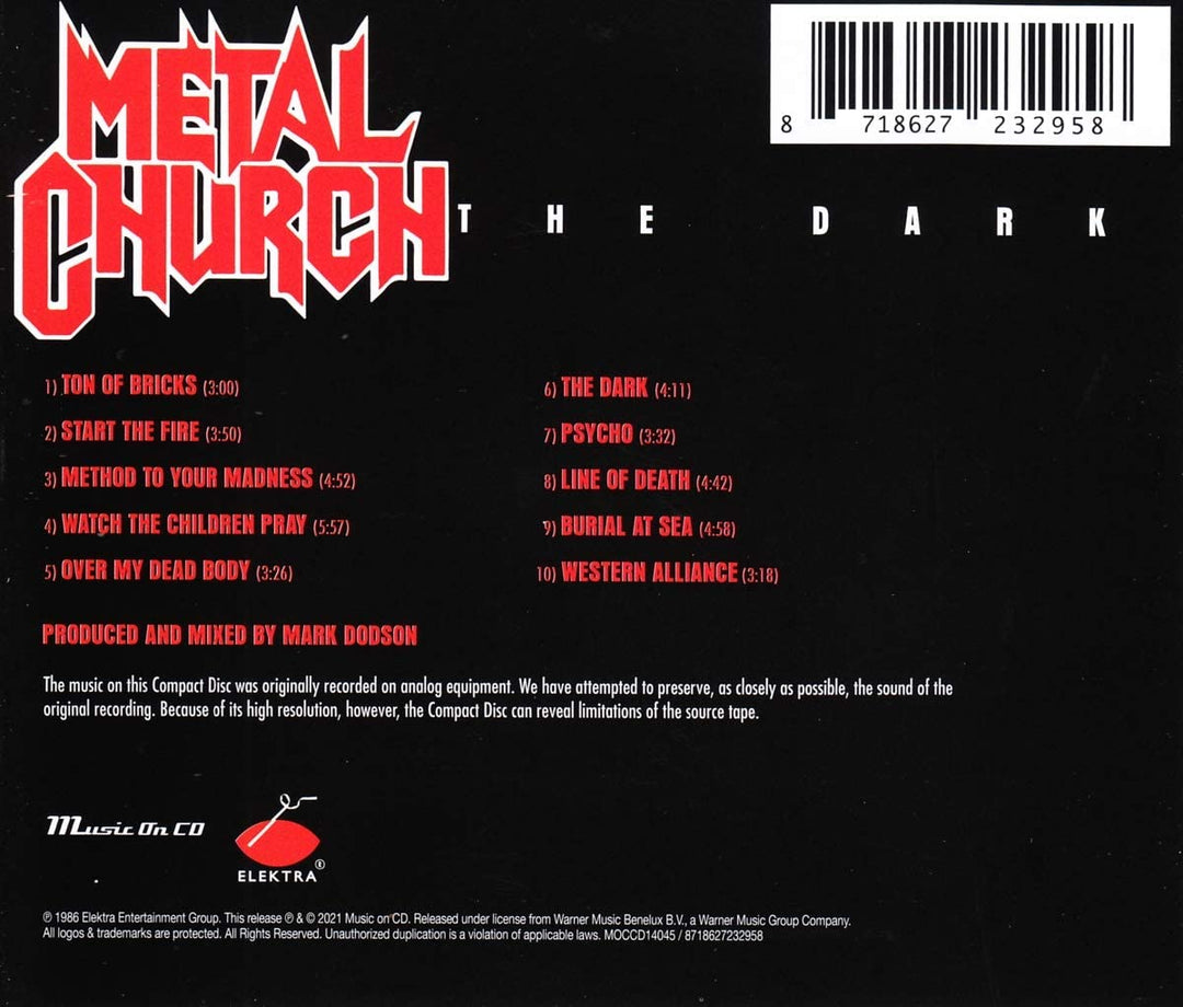 Metal Church - The Dark [Audio CD]