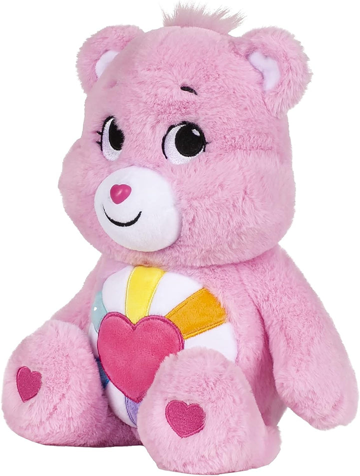 Care Bears 22139 14 Inch Medium Plush Hopeful Heart Bear, Collectable Cute Plush Toy