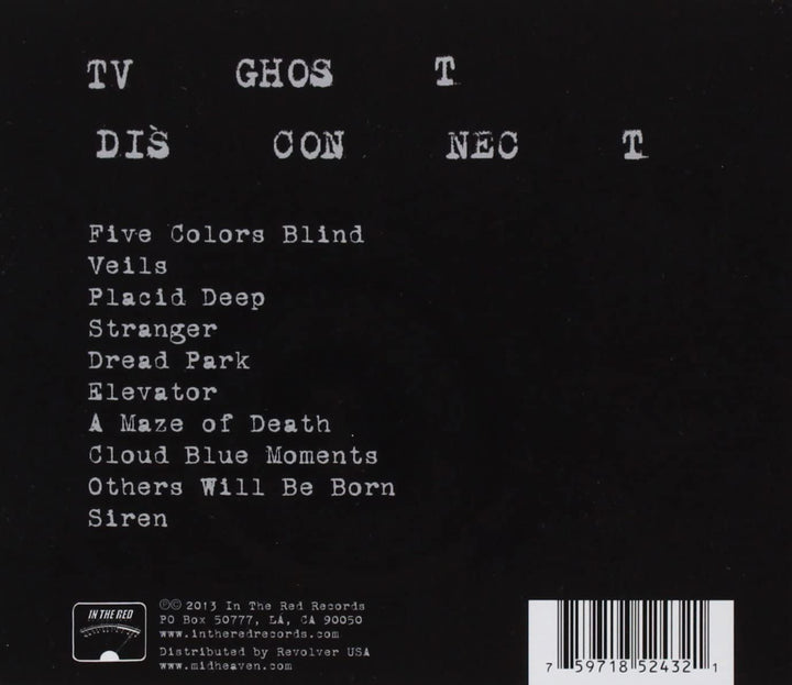 TV Ghost - Disconnect [Audio CD]