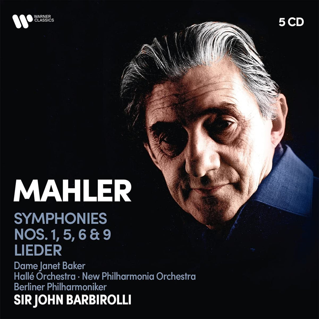 Sir John Barbirolli - Mahler: Symphonies Nos. 1, 5, 6, 9, Lieder [Audio CD]