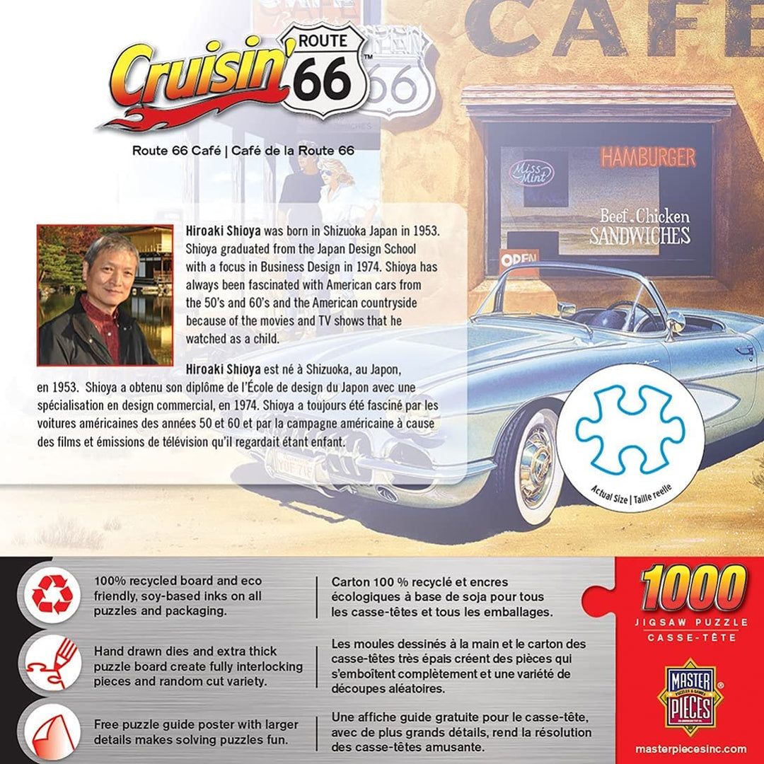MasterPieces Route 66 Cafe Cruisin' Jigsaw Puzzle (1000-Piece)