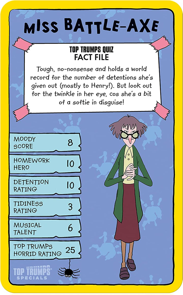 Horrid Henry Top Trumps Special Card Game English Edition, Play with the mischie