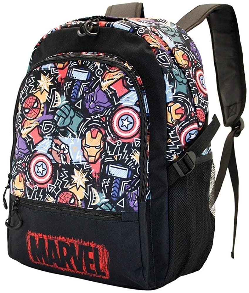 KARACTERMANIA Unisex Kid's Avengers Backpack Fight HS Fan Fun 31X18X44 cm, Multi