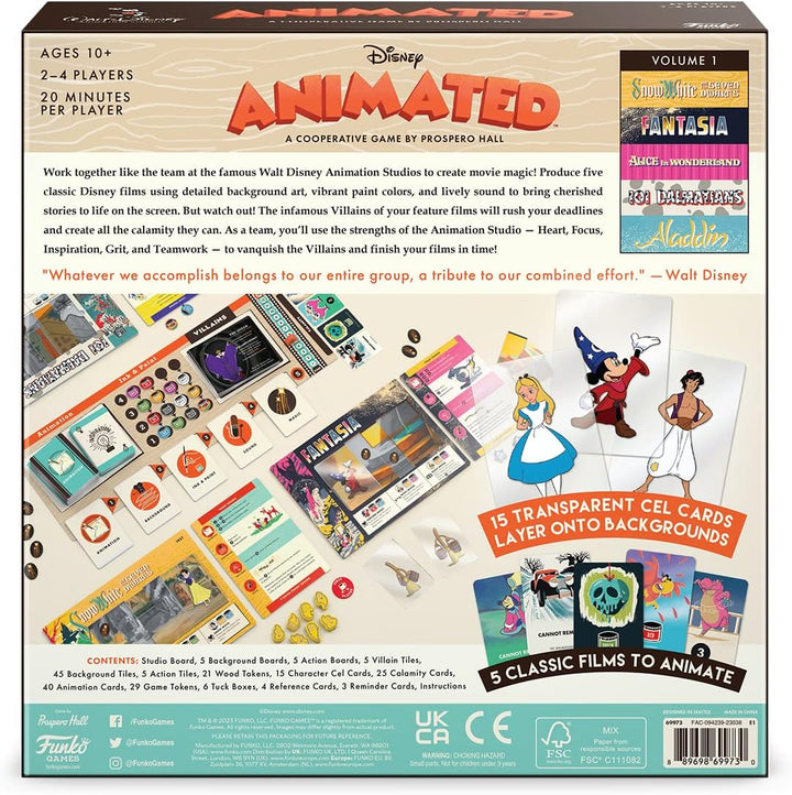 Disney Animated Game Family Games for Teens and Adults, Board Game for Game Night