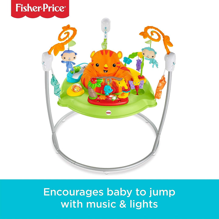 Fisher-Price Roarin' Rainforest Jumperoo, Infant Activity Center with music, lights and sounds