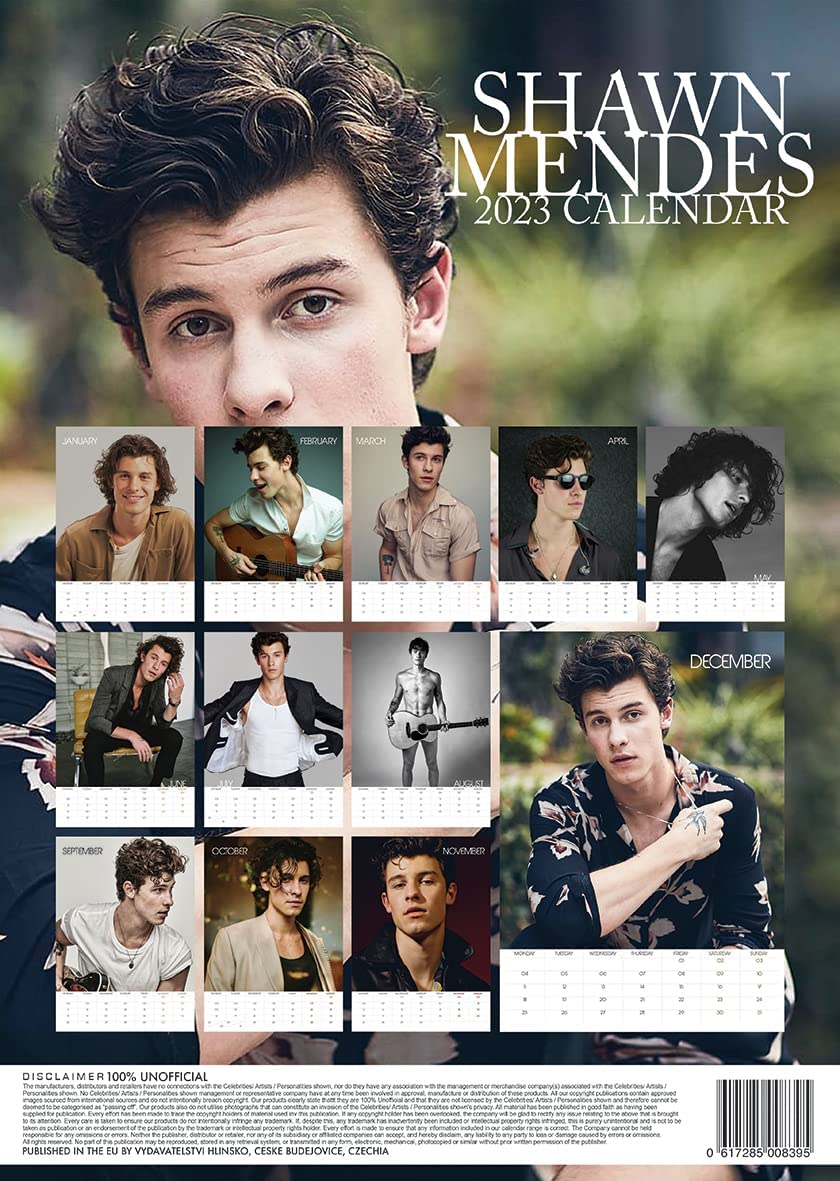 SHAWN MENDES CALENDAR 2023