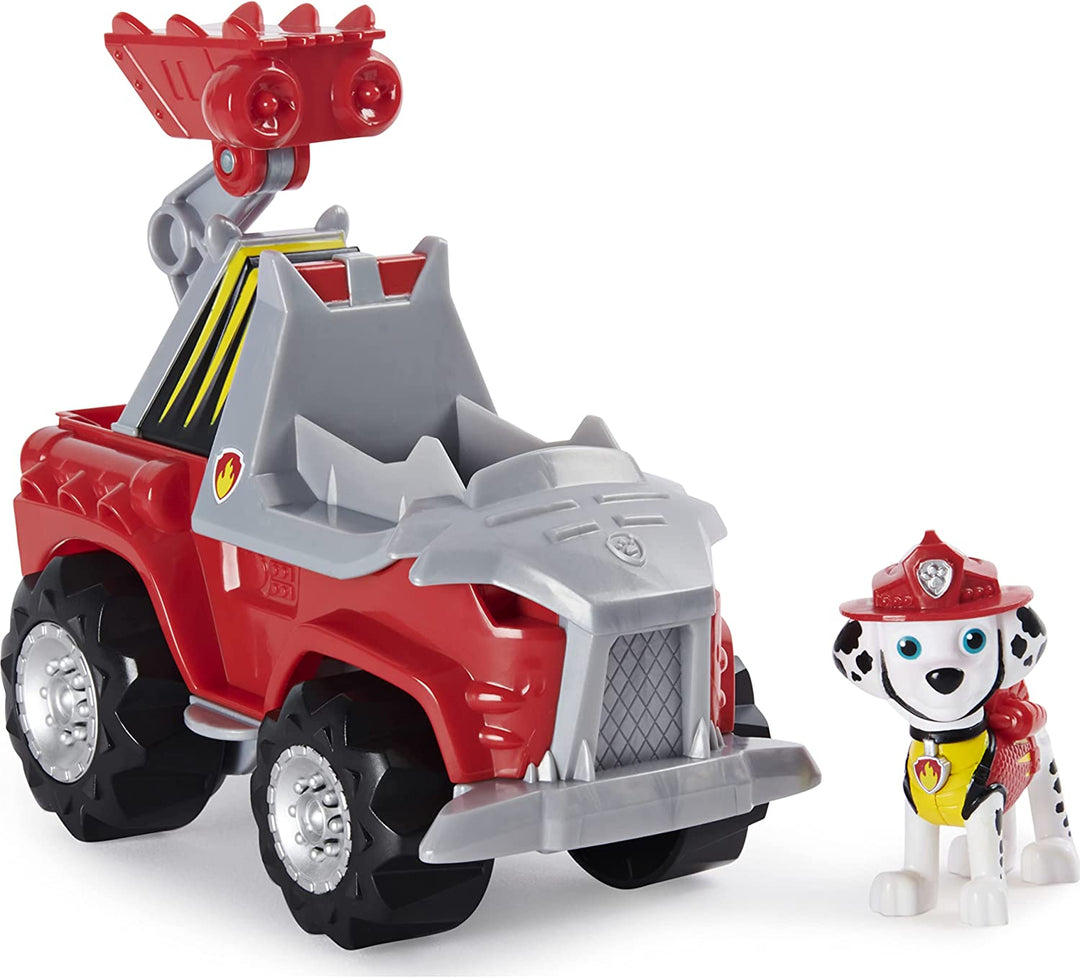 PAW Patrol, Dino Rescue Marshall’s Deluxe Rev Up Vehicle with Mystery Dinosaur