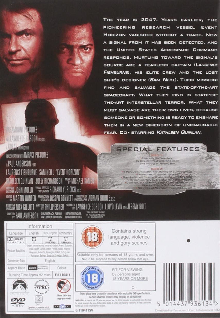 Event Horizon - Horror  [1997] [DVD]