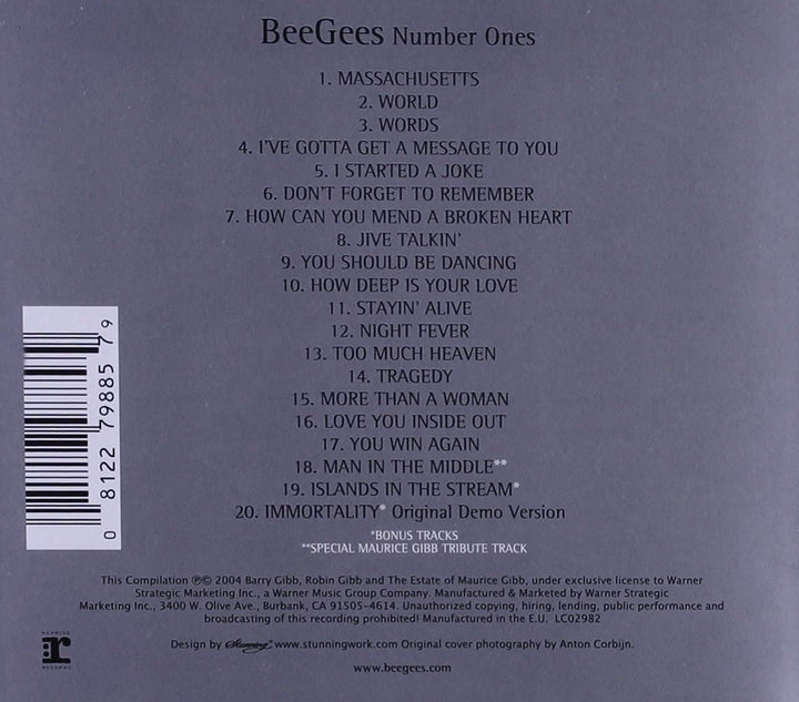 Bee Gees - Number Ones [Audio CD]