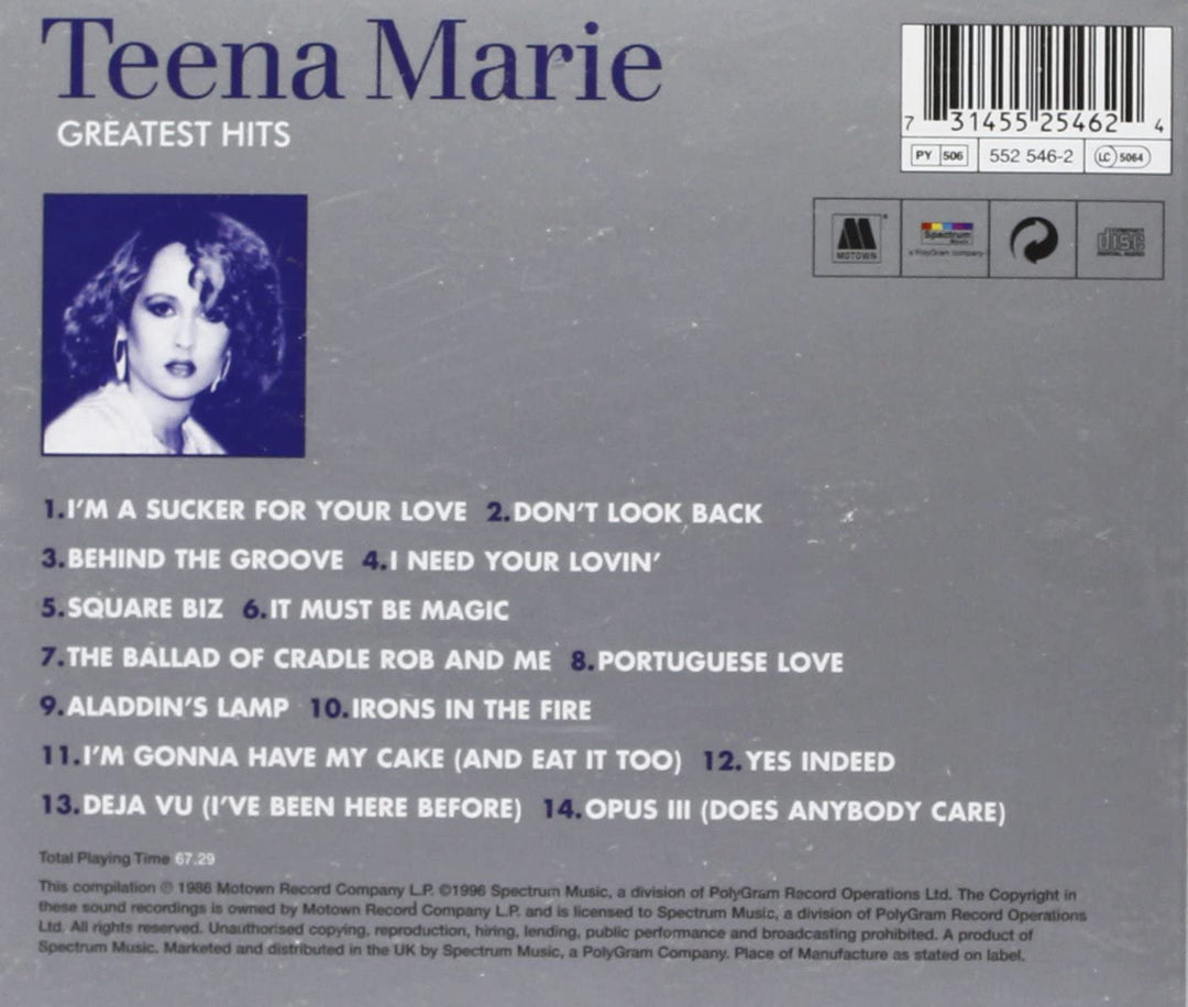 Greatest Hits - Teena Marie [Audio CD]