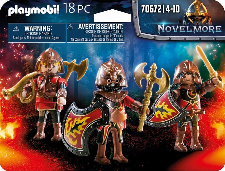 Playmobil 70672 Novelmore Knights Burnham Raiders 3 figurines ensemble