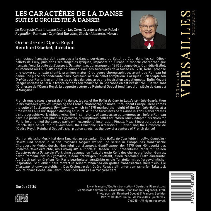 Les caractères de la danse. Du Bourgeois gentilhomme à Orphée [Audio CD]