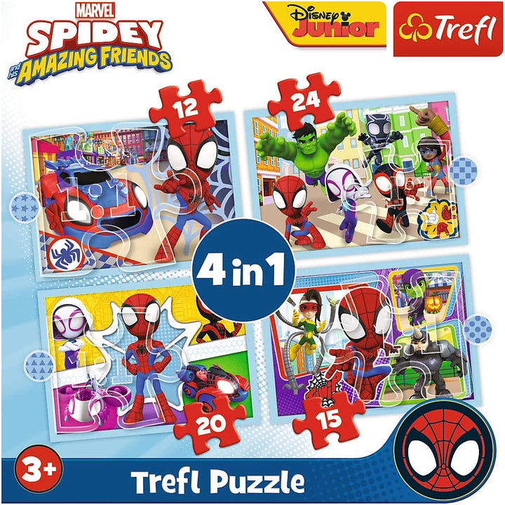 Trefl 4w1 Ekipa Spidey'a [PUZZLE]