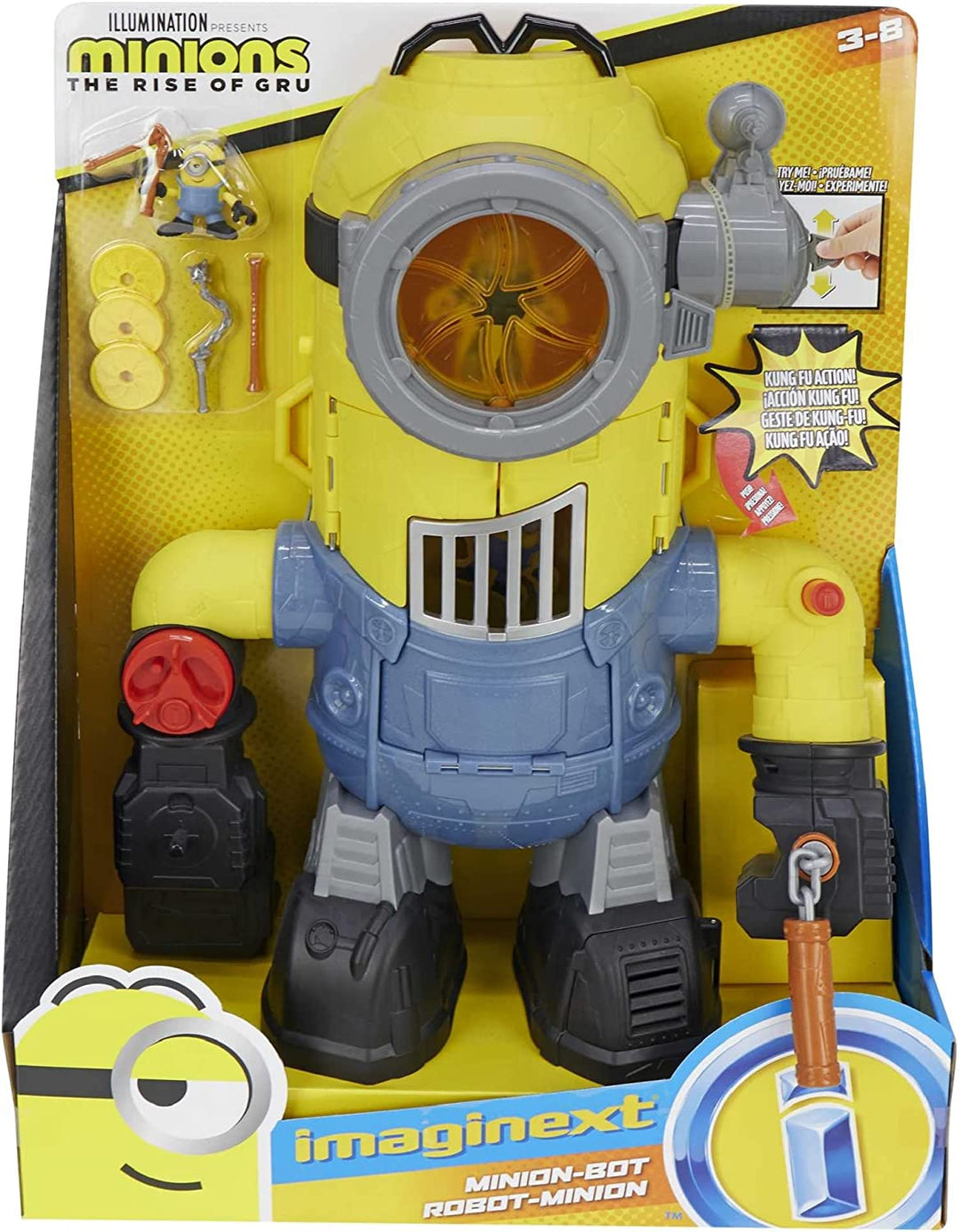 Fisher-Price Imaginext Minions MinionBot, Robot and Playset with Punching Action