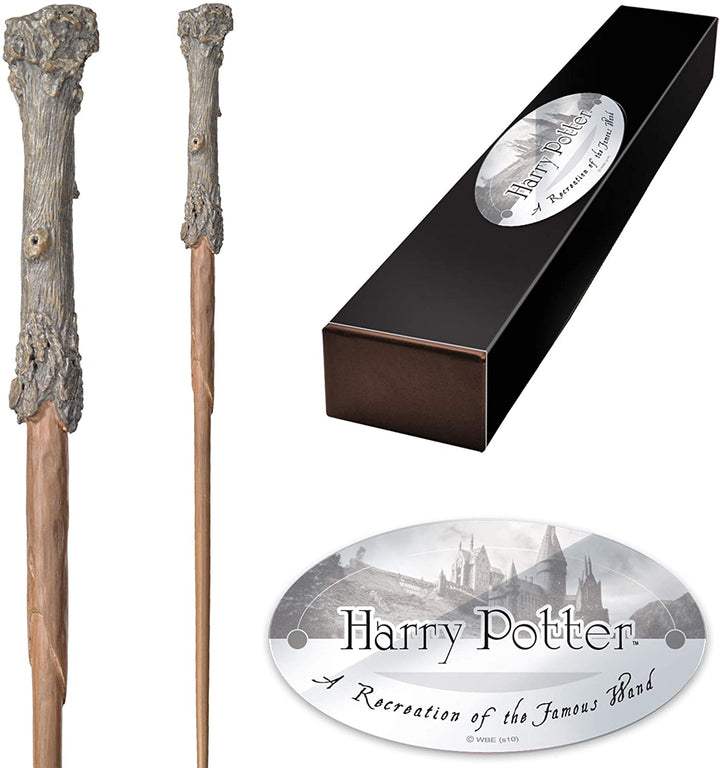 Noble Collection La baguette de personnage Harry Potter 14 pouces (35,5 cm) Baguette Harry Potter avec porte-nom