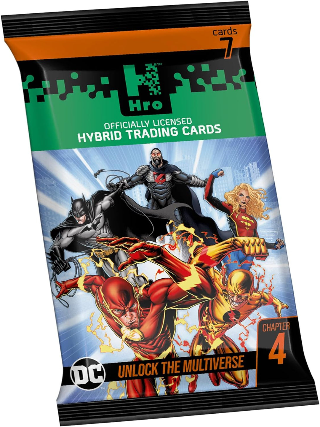 Hro DC Hybrid Trading Card Chapter 4 4-Pack Premium Box, Black