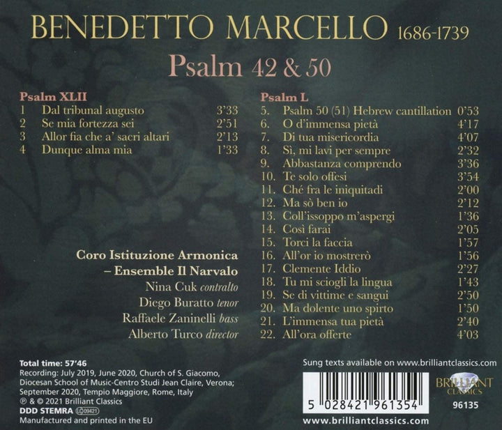 Psalm 42 & 50 [Audio CD]