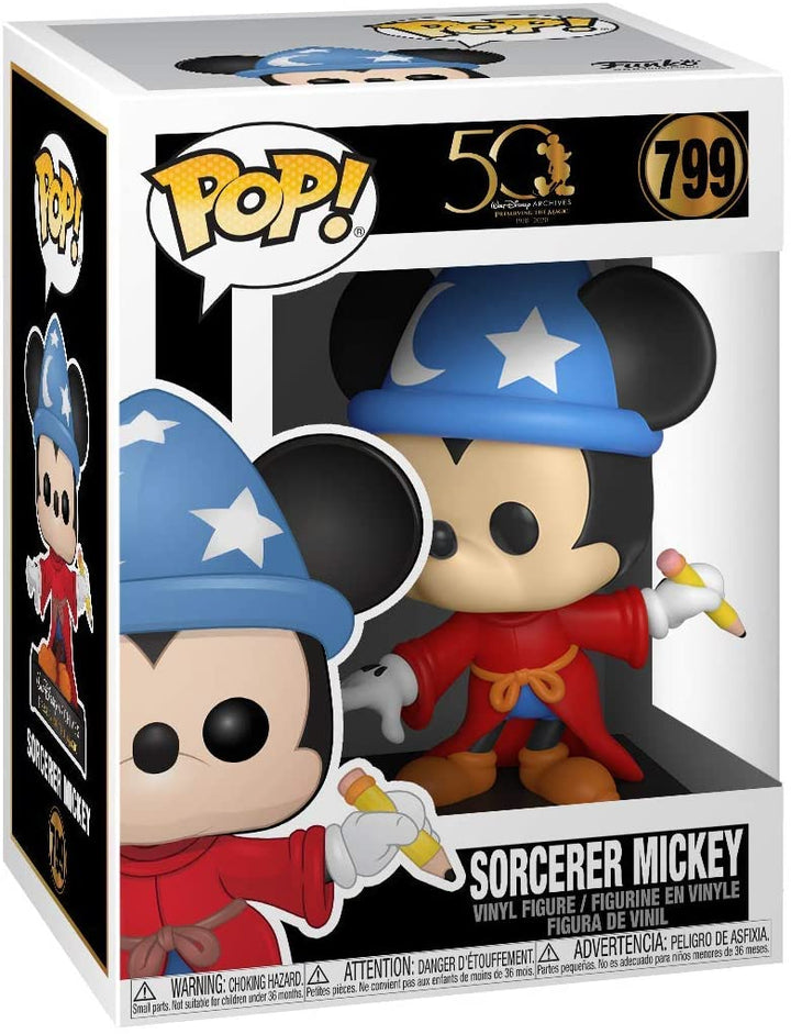 50 Archives Walt Disney présentant le sorcier magique Mickey Funko 49891 Pop! Vinyle #799