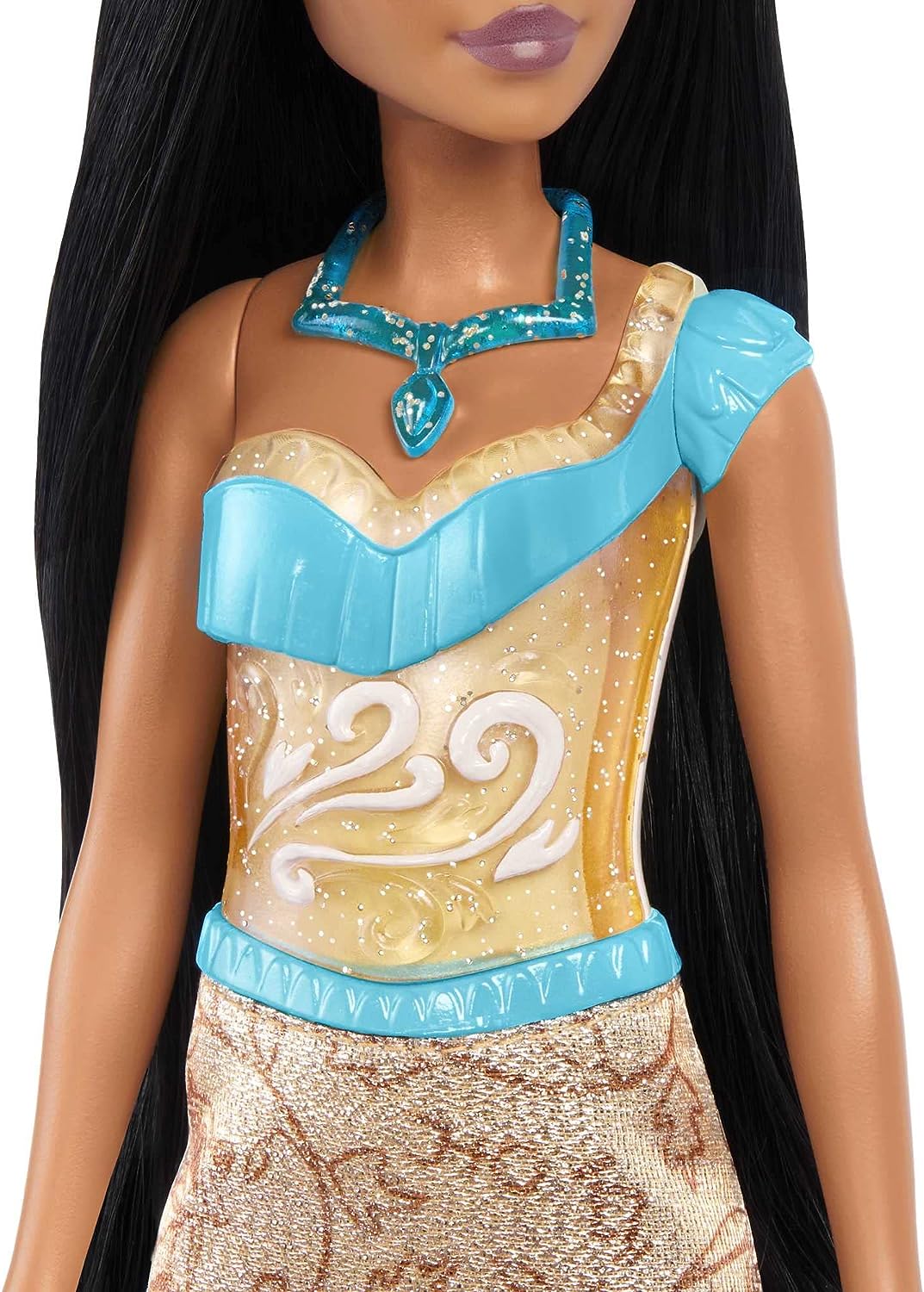 Disney Princess Toys, Pocahontas Posable Fashion Doll with Sparkling Clothing and Accessories
